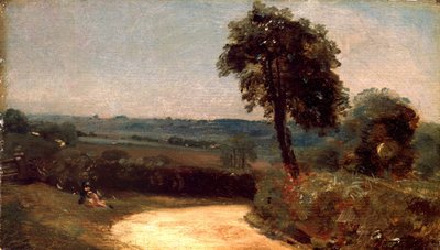 Der Weg von East Bergholt nach Flatford von John Constable